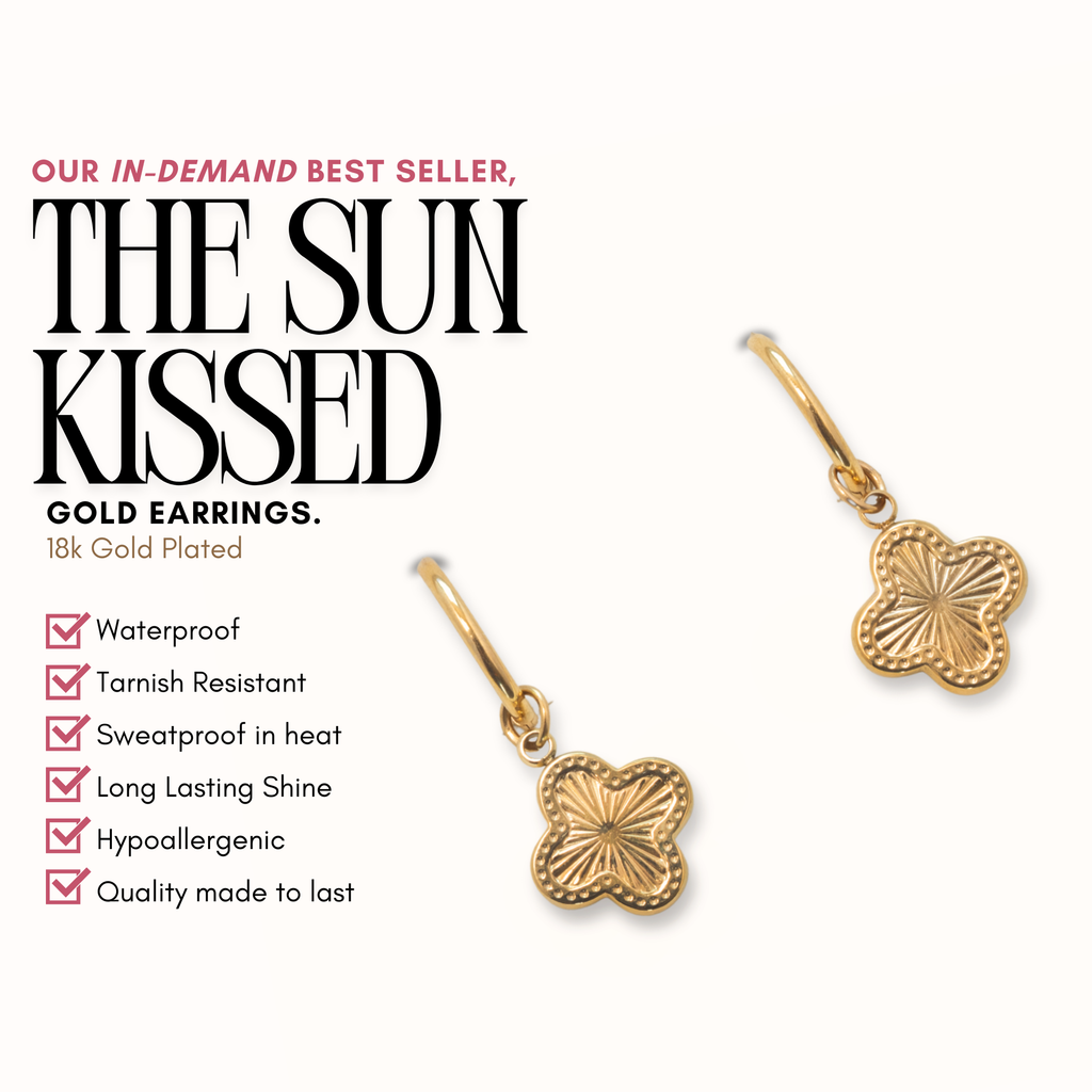 The Sun Kissed Hoop Earring Set