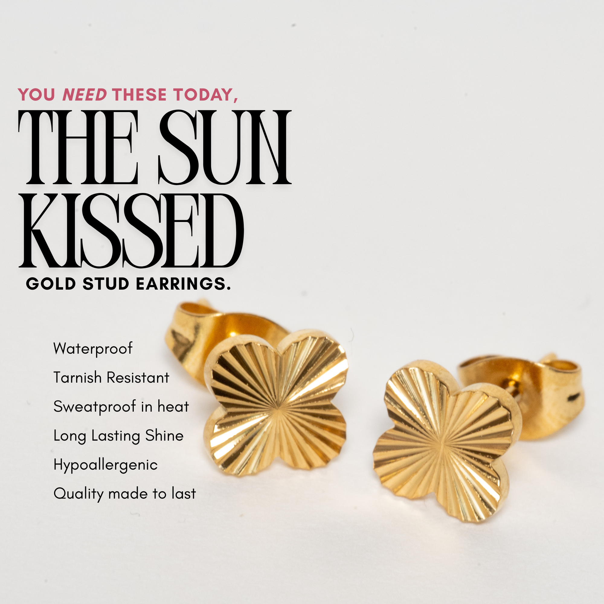 The Sun Kissed Stud Earrings
