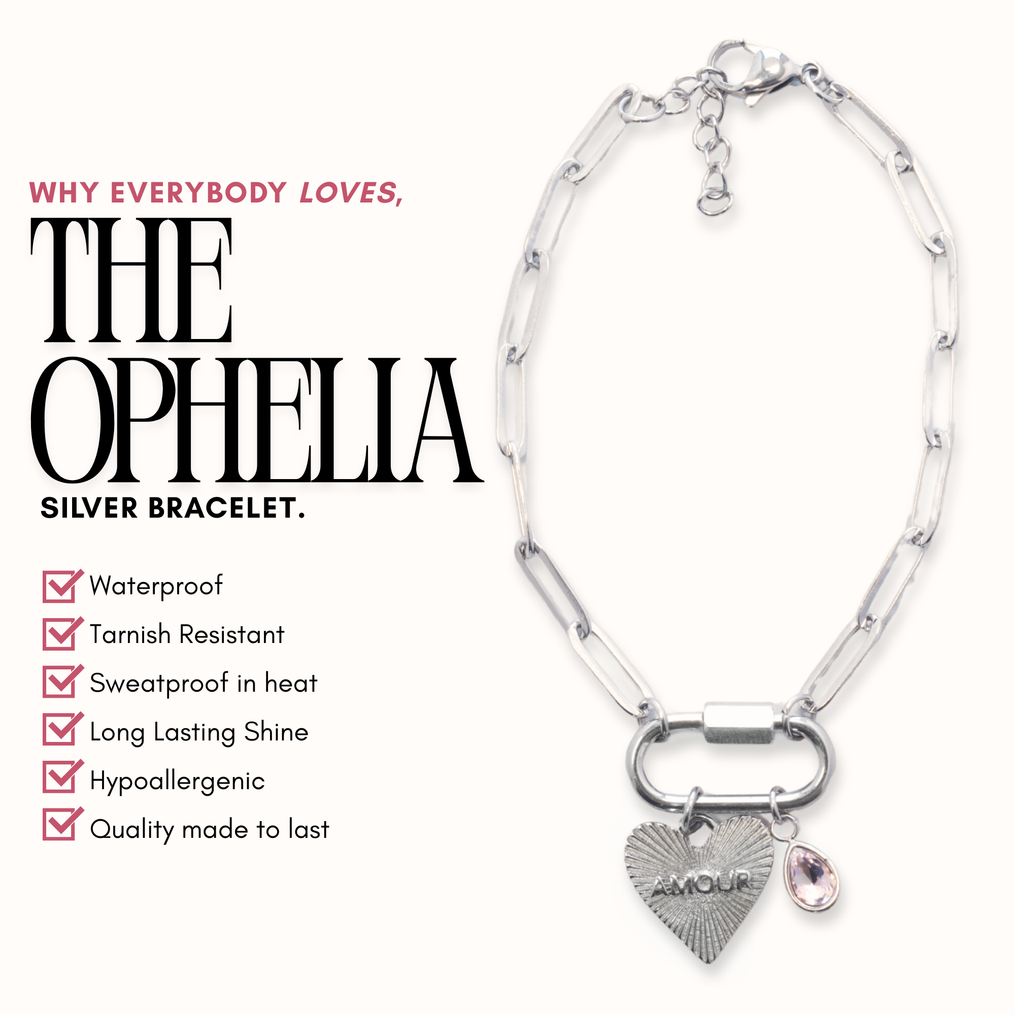 The Silver Ophelia Bracelet