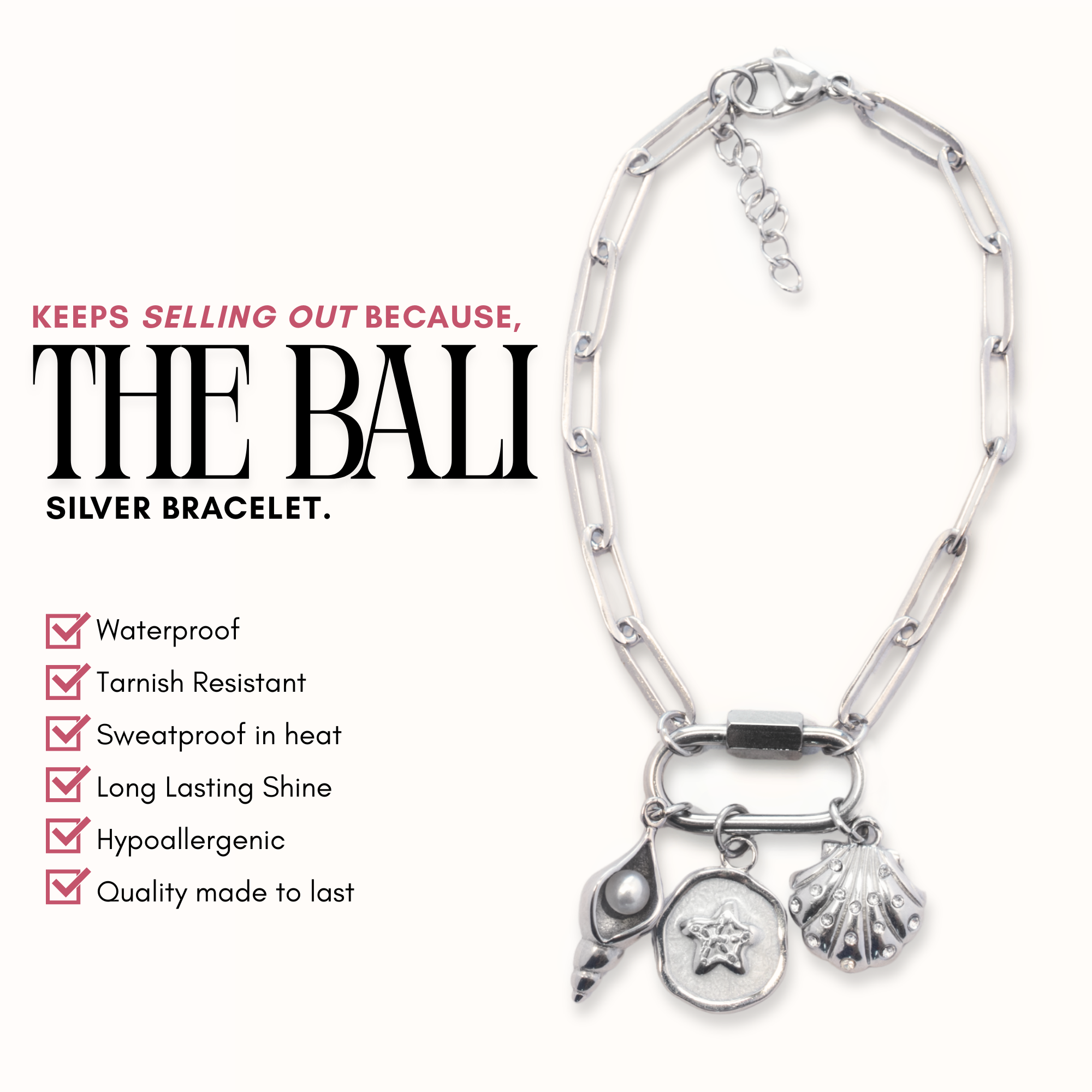 The Silver Bali Bracelet